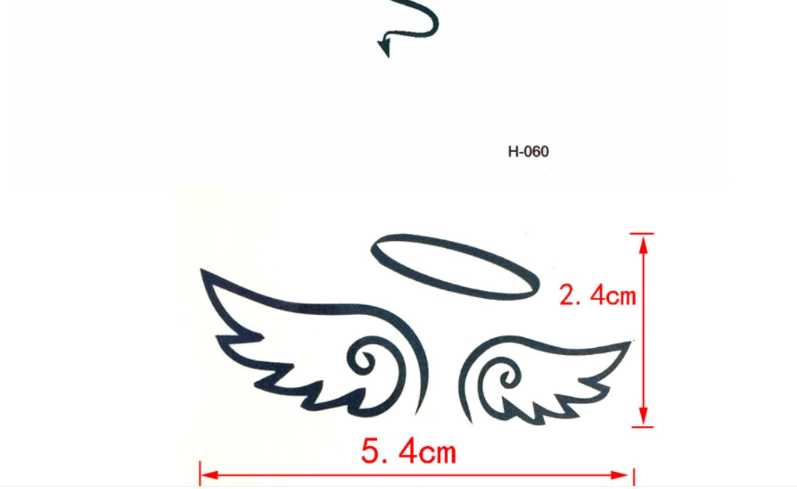 Fresh Canvas Co painted tattoo wings beauty temporary tattoo sticker