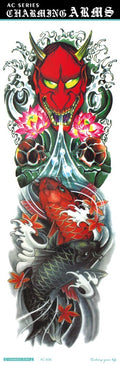 Fresh Canvas Co waterproof skull dragon carp owl temporary tattoo stickers