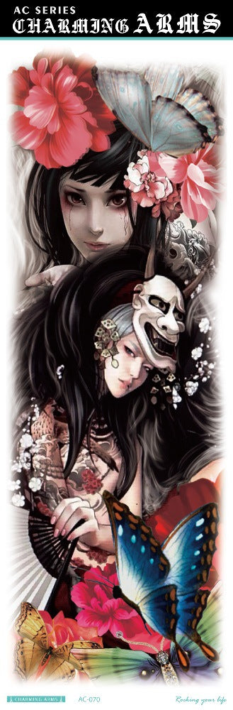 Fresh Canvas Co waterproof skull dragon carp owl temporary tattoo stickers
