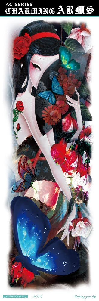 Fresh Canvas Co waterproof skull dragon carp owl temporary tattoo stickers
