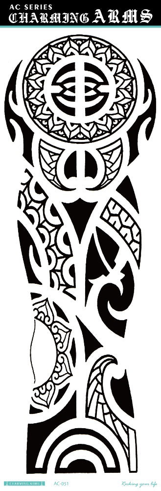 Fresh Canvas Co waterproof skull dragon carp owl temporary tattoo stickers