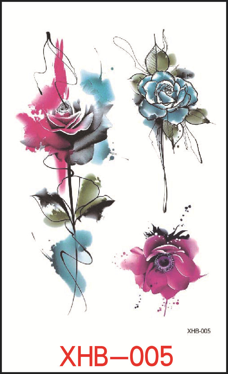 Fresh Canvas Co Flower Arm Tattoo Stickers Personality Tattoos