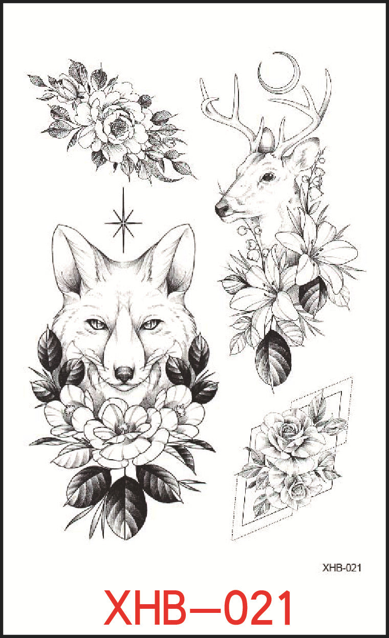 Fresh Canvas Co Flower Arm Tattoo Stickers Personality Tattoos