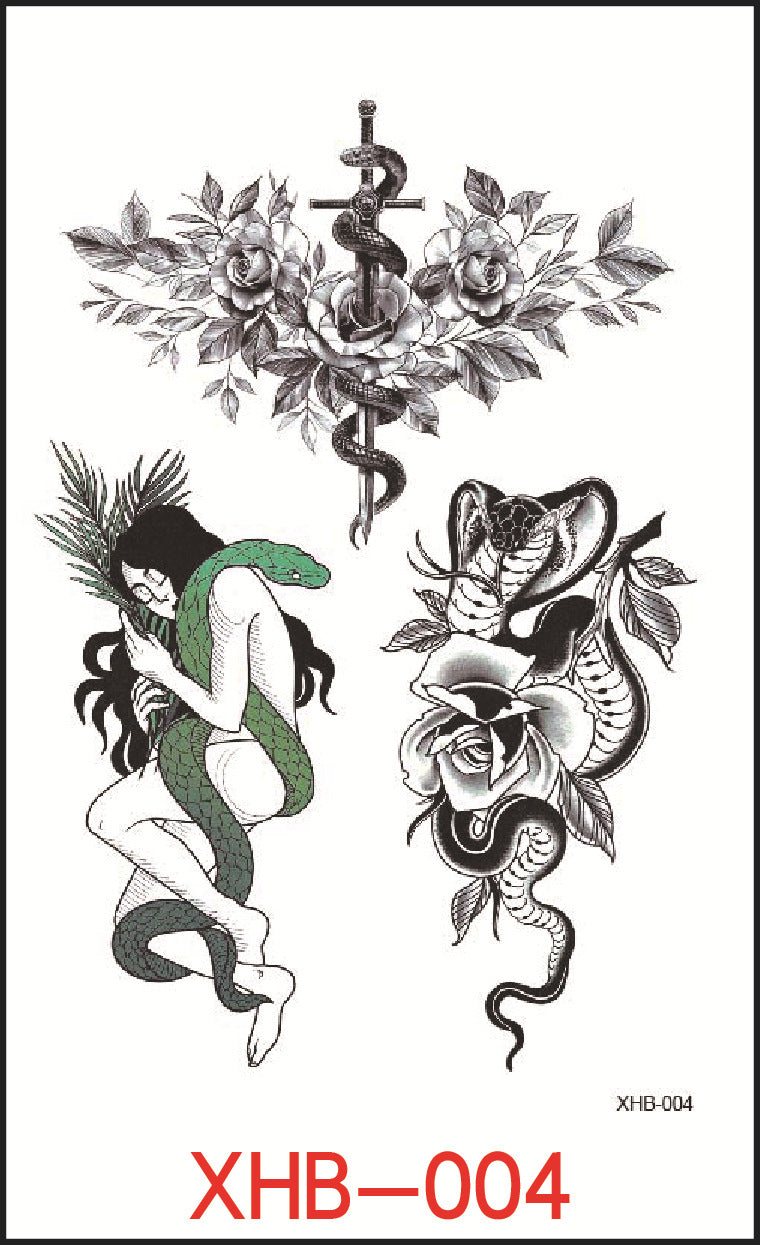 Fresh Canvas Co Flower Arm Tattoo Stickers Personality Tattoos