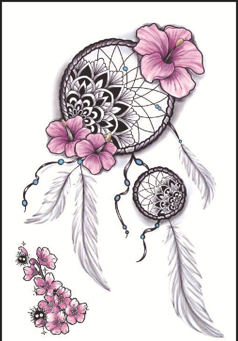 Fresh Canvas Co Flower Arm Tattoo Stickers Personality Tattoos