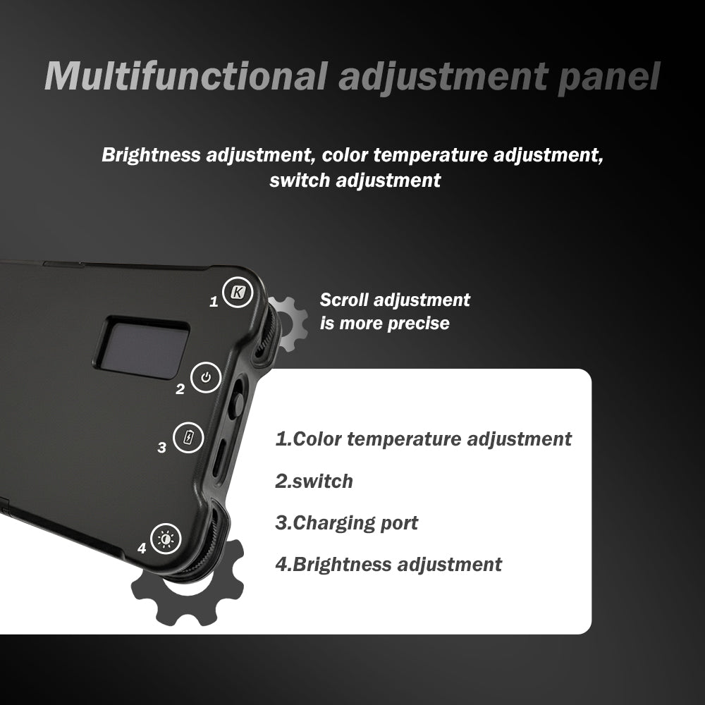 INKSOUL® Tattoo Photography Anti-Glare Kit – Polarizing Filter, Fill Light & Phone Stand