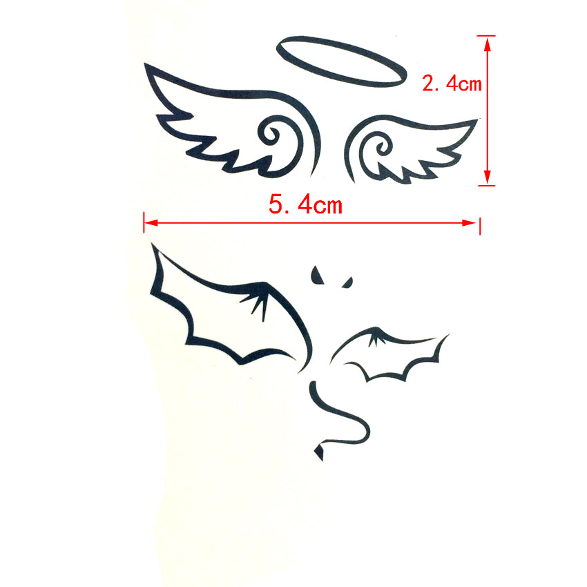 Fresh Canvas Co painted tattoo wings beauty temporary tattoo sticker