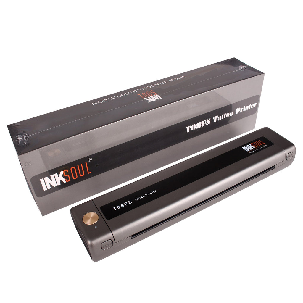 INKSOUL® T08FS Wireless Tattoo Stencil Printer – Prints Shadows & Gradients