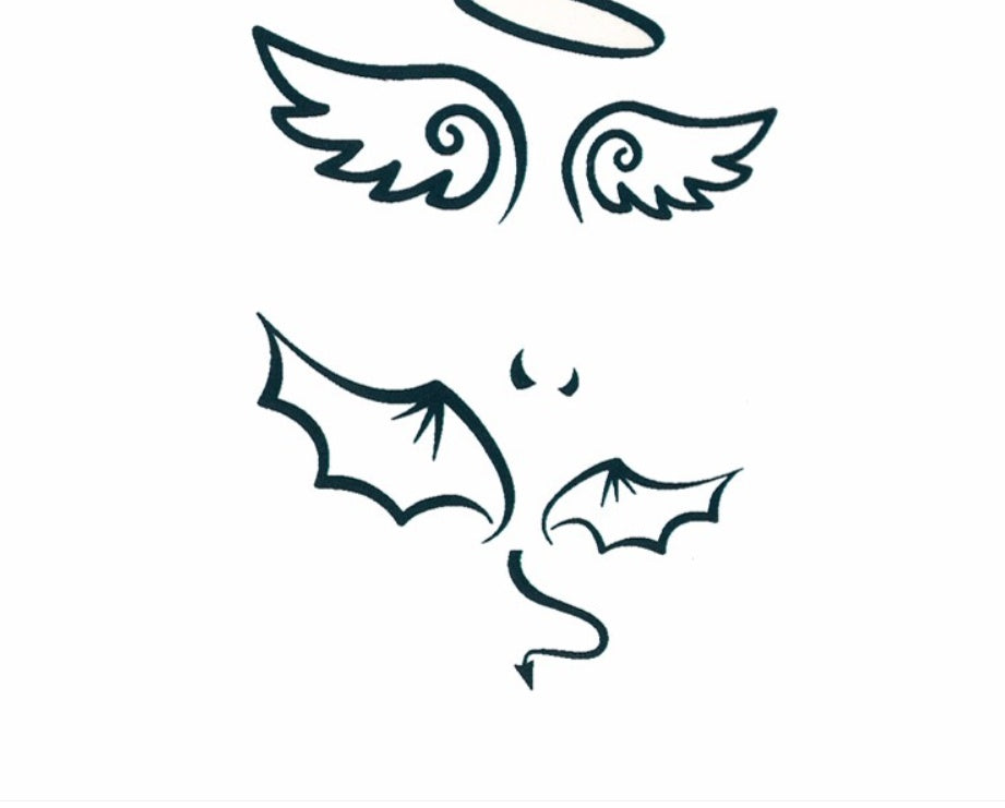 Fresh Canvas Co painted tattoo wings beauty temporary tattoo sticker