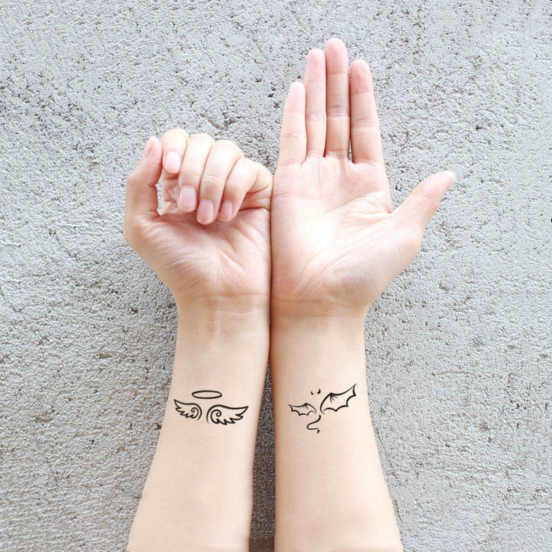 Fresh Canvas Co painted tattoo wings beauty temporary tattoo sticker