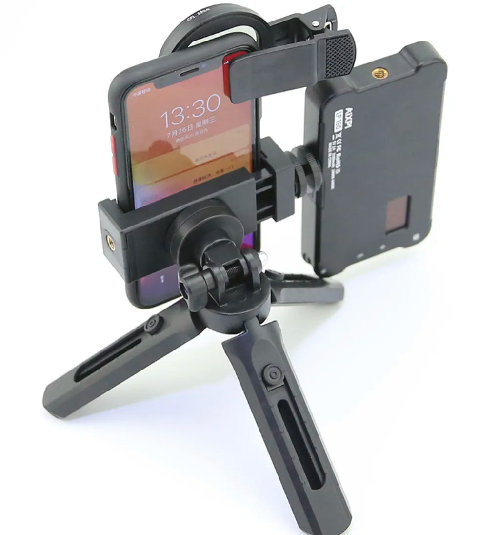 INKSOUL® Tattoo Photography Anti-Glare Kit – Polarizing Filter, Fill Light & Phone Stand