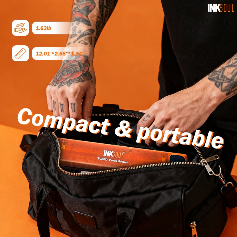 INKSOUL® T08FD tattoo transfer printer touch screen