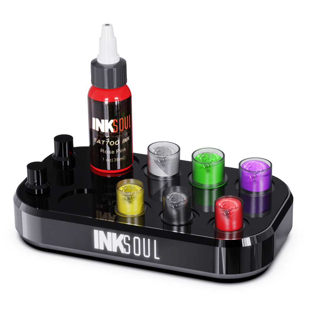 INKSOUL® TATTOO INK CUP MIXER 8 sites Aluminum alloy frame