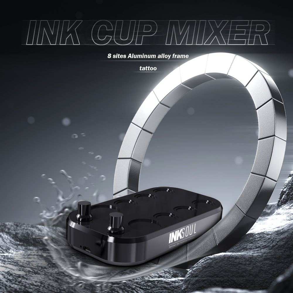 INKSOUL® TATTOO INK CUP MIXER 8 sites Aluminum alloy frame
