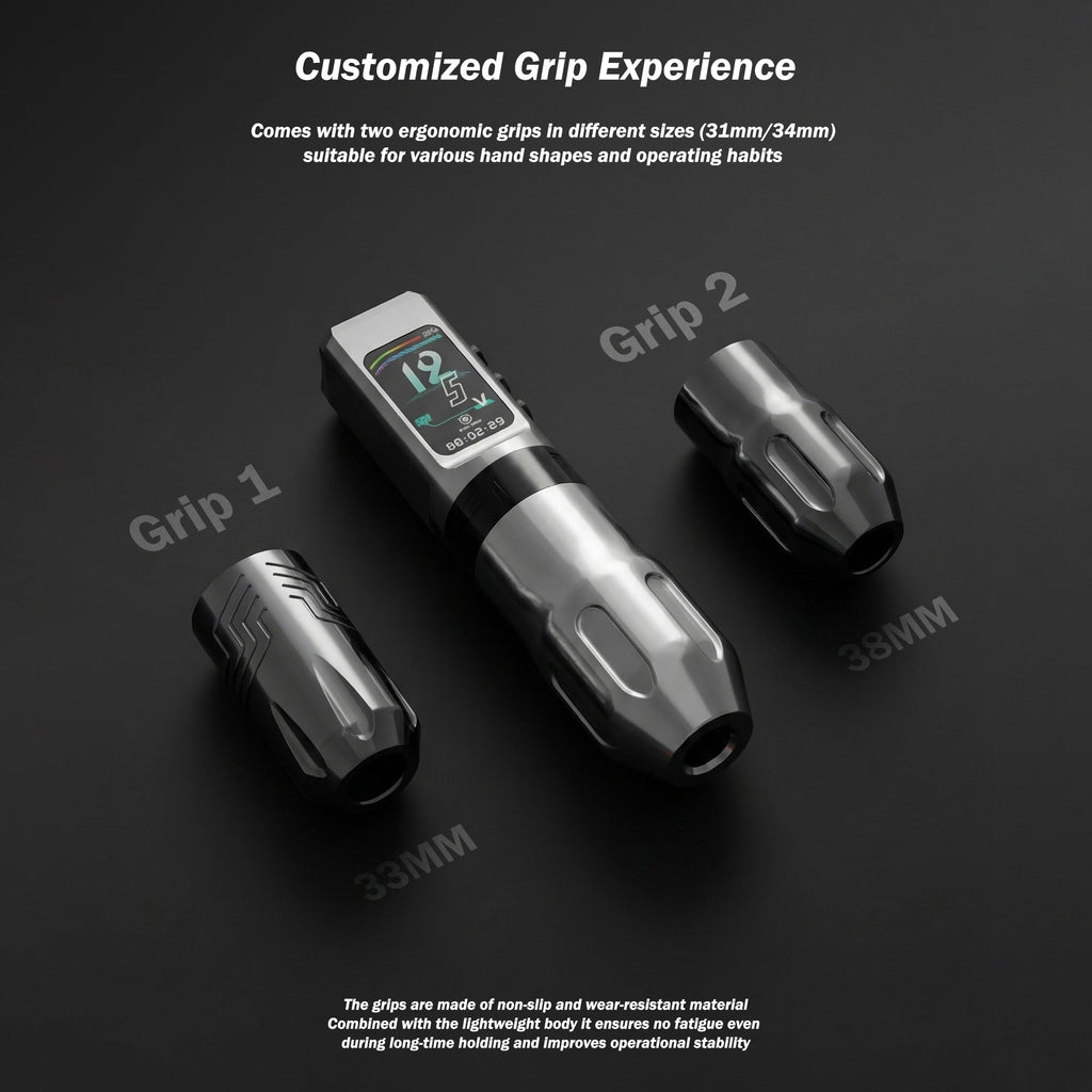 INKSOUL® HV6 PRO Wireless Tattoo Pen Machine – 4.2mm Stroke, Dual Battery, 2-in-1