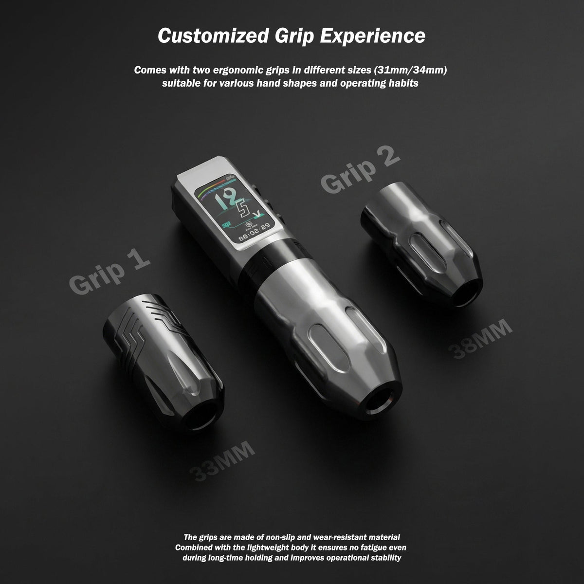 INKSOUL® HV6 PRO Wireless Tattoo Pen Machine – 4.2mm Stroke, Dual Battery, 2-in-1