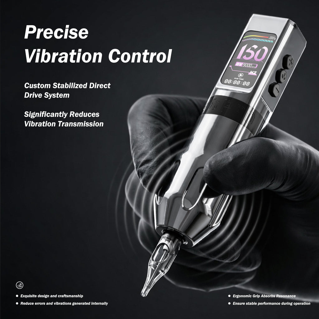 INKSOUL® HV6 PRO Wireless Tattoo Pen Machine – 4.2mm Stroke, Dual Battery, 2-in-1