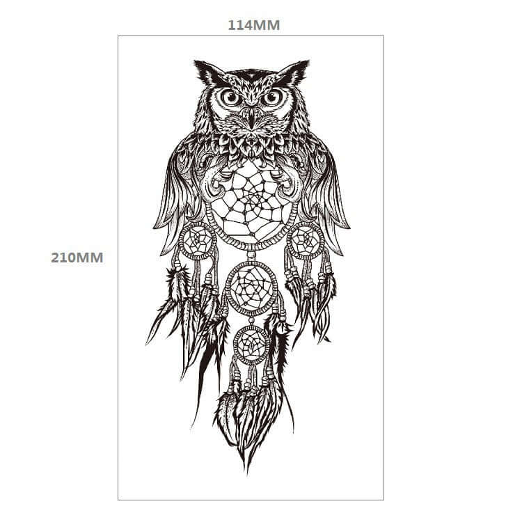 Fresh Canvas Co Animal Pattern Tiger Lion Half Arm Water Transfer Tattoo