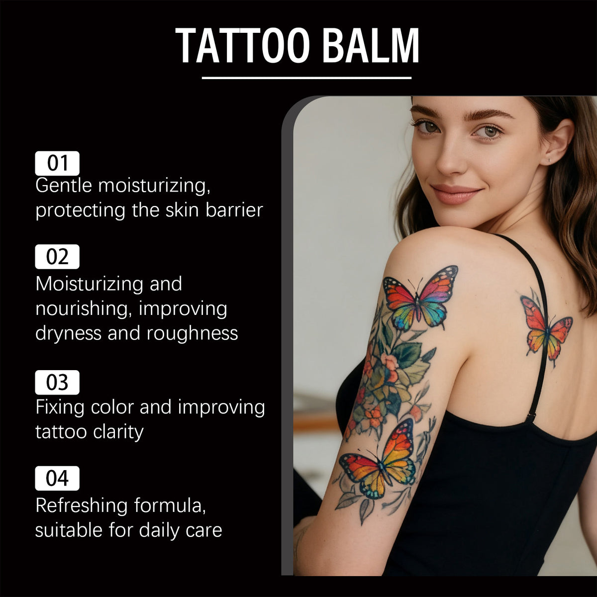 Fresh Canvas Co Tattoo Care Cream for tattoo aftercare and moisturizing