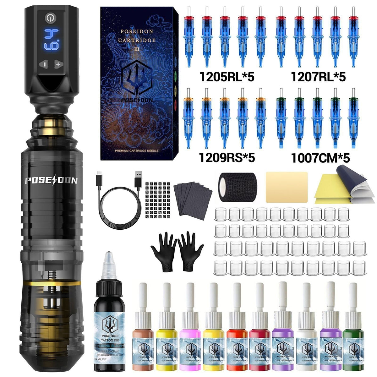 Fresh Canvas Co Wireless Tattoo Pen Kit All-in-One Tattoo Machine Tool