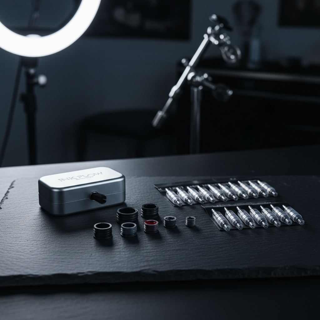 Tattoo Artist Starter Kit - needle washer, dip cups, and cartridge needles