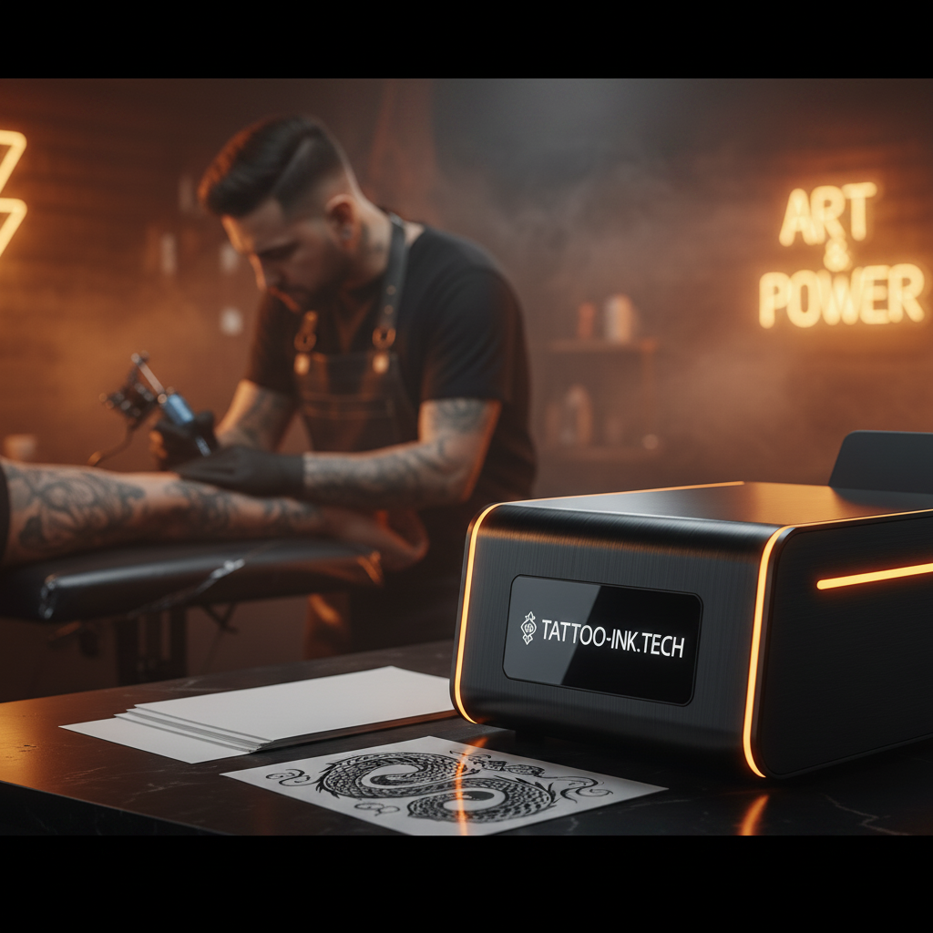 INKSOUL® T08FS Wireless Tattoo Transfer Stencil Printer-Can print shadows